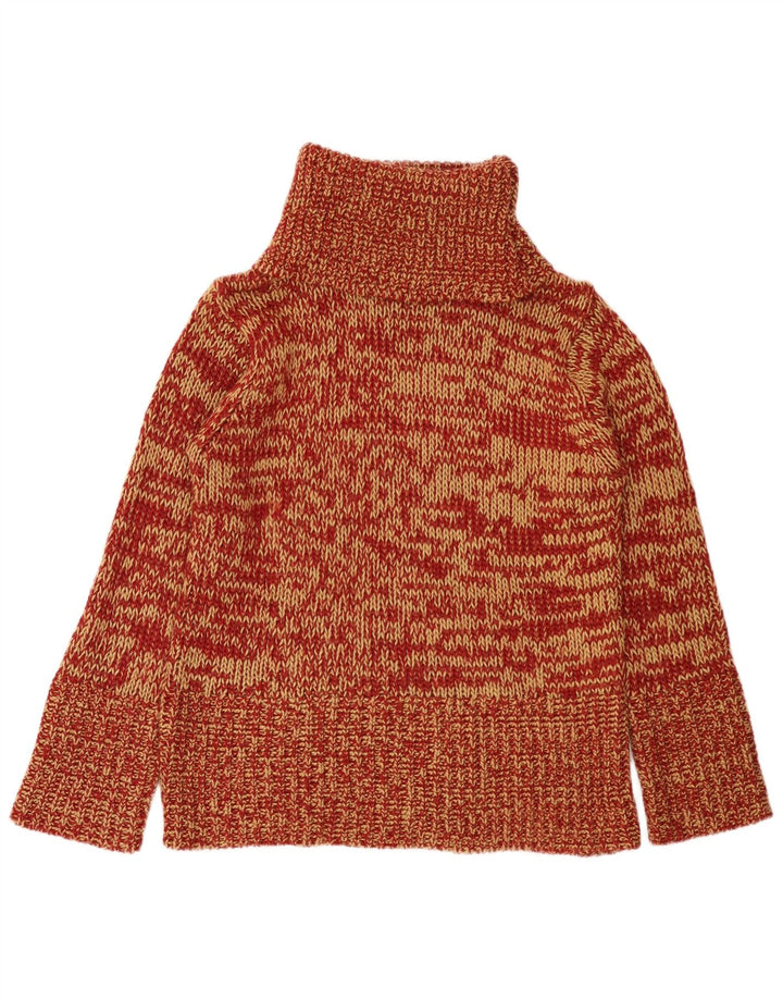 Blue Motion Pull col roulé pour femme UK 16 Grand Rouge Moucheté