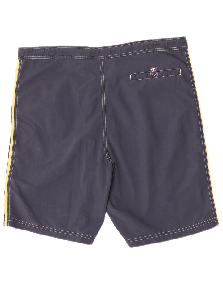 Champion Short de Bain Homme Large Bleu Marine Colourblock Polyamide