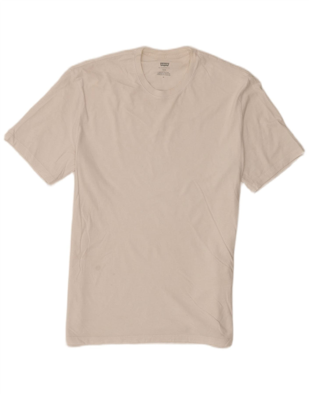 Levi's Tee-Shirt Slim Homme Blanc Moyen Coton