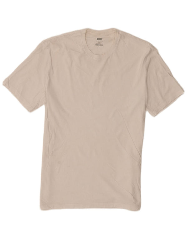 Levi's Tee-Shirt Slim Homme Blanc Moyen Coton