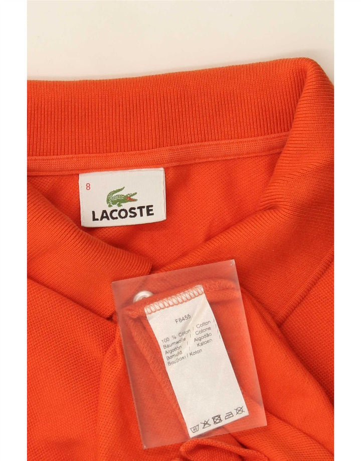 Lacoste Polo Homme Taille 8 3XL Orange Coton