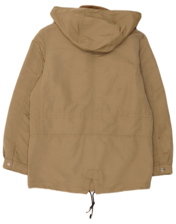 Massimo Dutti Veste Parka surdimensionnée à capuche pour femme UK 6 XS Kaki