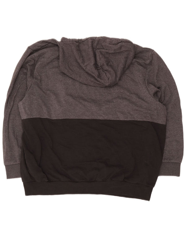 Jack & Jones Pull à capuche graphique pour homme 5XL Gris Colorblock Coton