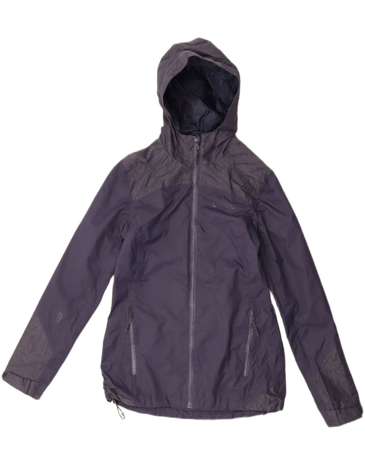 MOUNTAIN WAREHOUSE Veste de Pluie Femme UK 10 Small Bleu Marine Colourblock