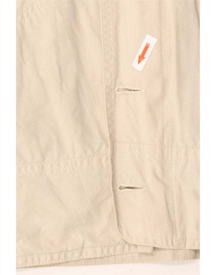 vintage Mens Bomber Jacket UK 38 Coton Beige Moyen