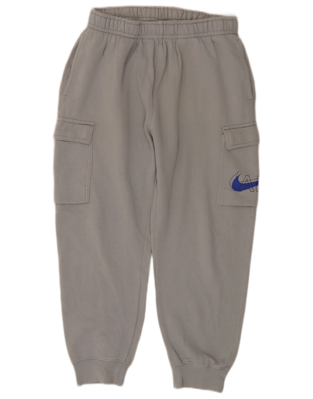 Nike Pantalon de survêtement court cargo en coton gris moyen pour homme