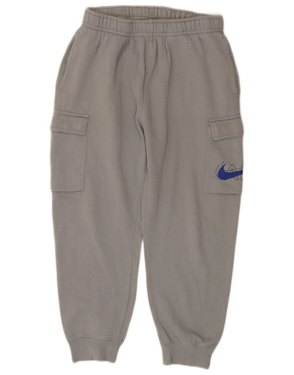 Nike Pantalon de survêtement court cargo en coton gris moyen pour homme