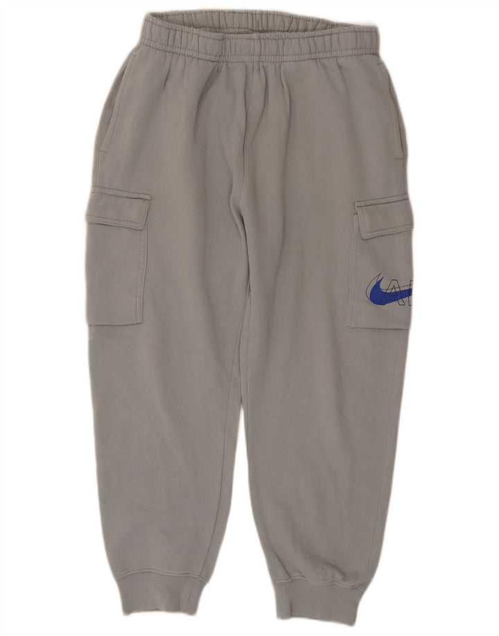 Nike Pantalon de survêtement court cargo en coton gris moyen pour homme