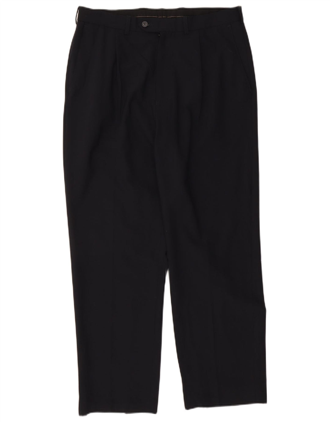 Marks & Spencer Pantalon de costume pour homme W34 L29 Bleu marine Polyester