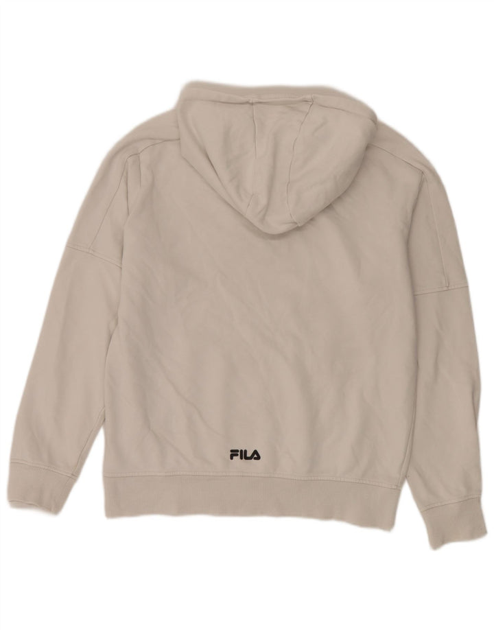 Fila Pull à Capuche Graphique Homme Blanc Moyen Coton