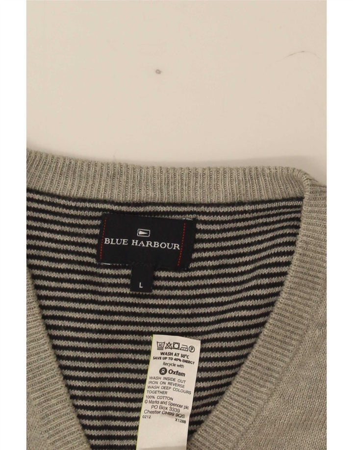 Marks & Spencer Débardeur Blue Harbor Vest pour hommes, grand coton gris