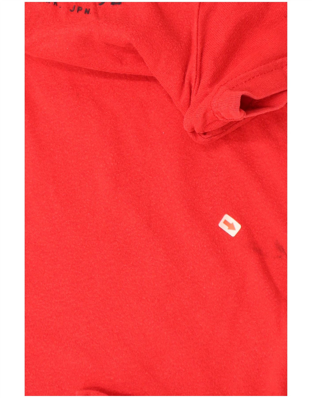 SUPERDRY Homme T-Shirt Graphique Haut Large Rouge Coton