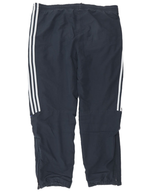 Adidas Pantalon de survêtement pour homme UK 40/42 Bleu marine moyen Polyester