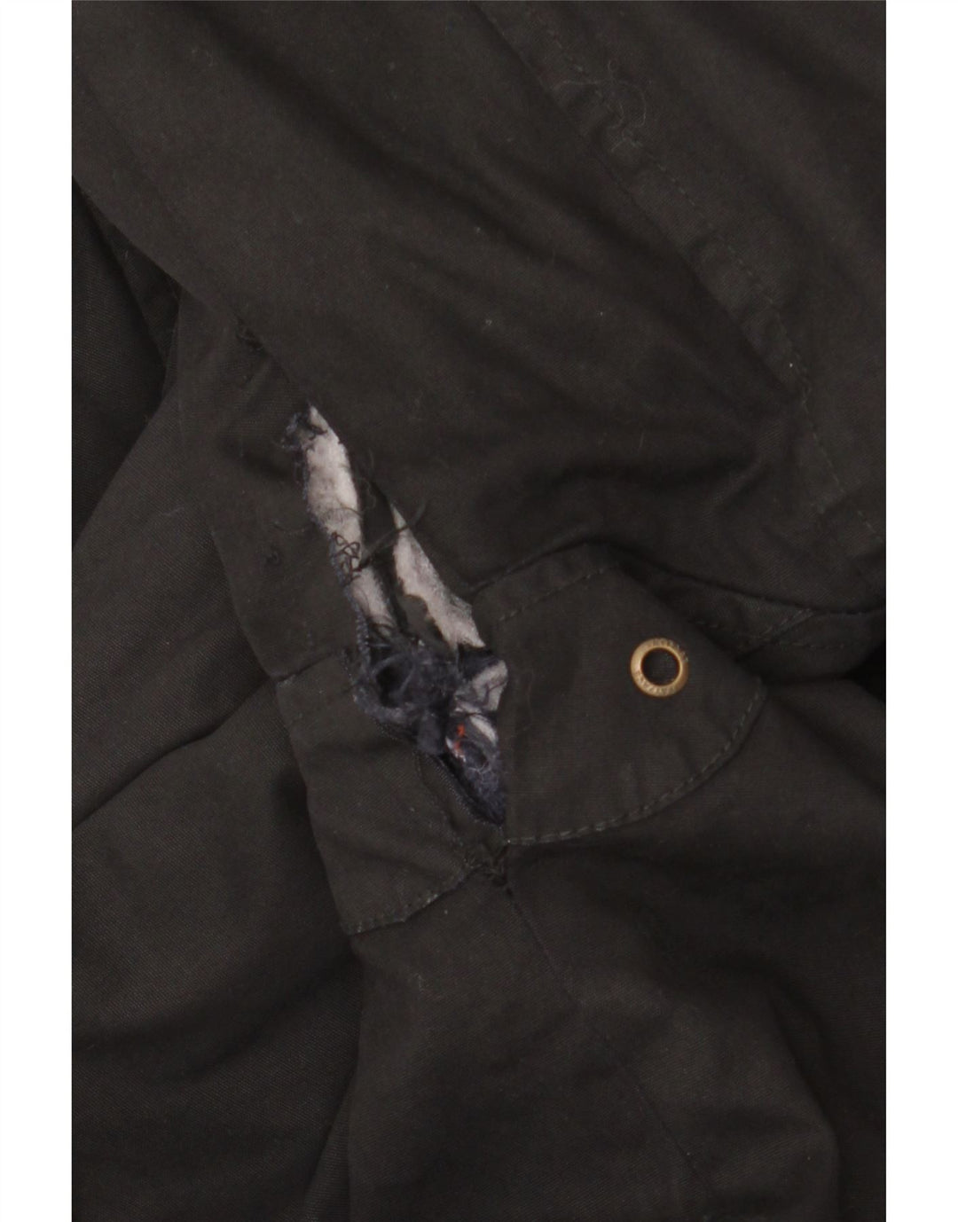 Fat Face Veste en coton ciré pour homme UK 40 Large Noir