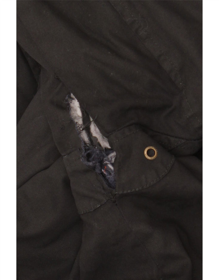 Fat Face Veste en coton ciré pour homme UK 40 Large Noir