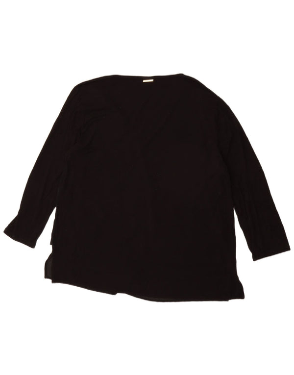 MICHAEL KORS Haut Femme Manches 3/4 UK 18 XL Noir Synthétique