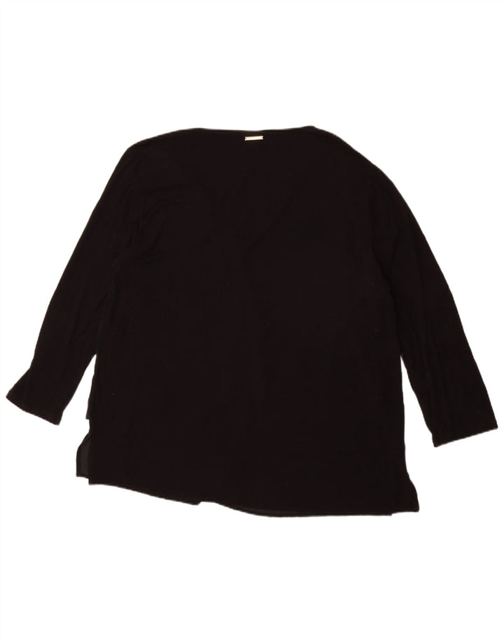 MICHAEL KORS Haut Femme Manches 3/4 UK 18 XL Noir Synthétique