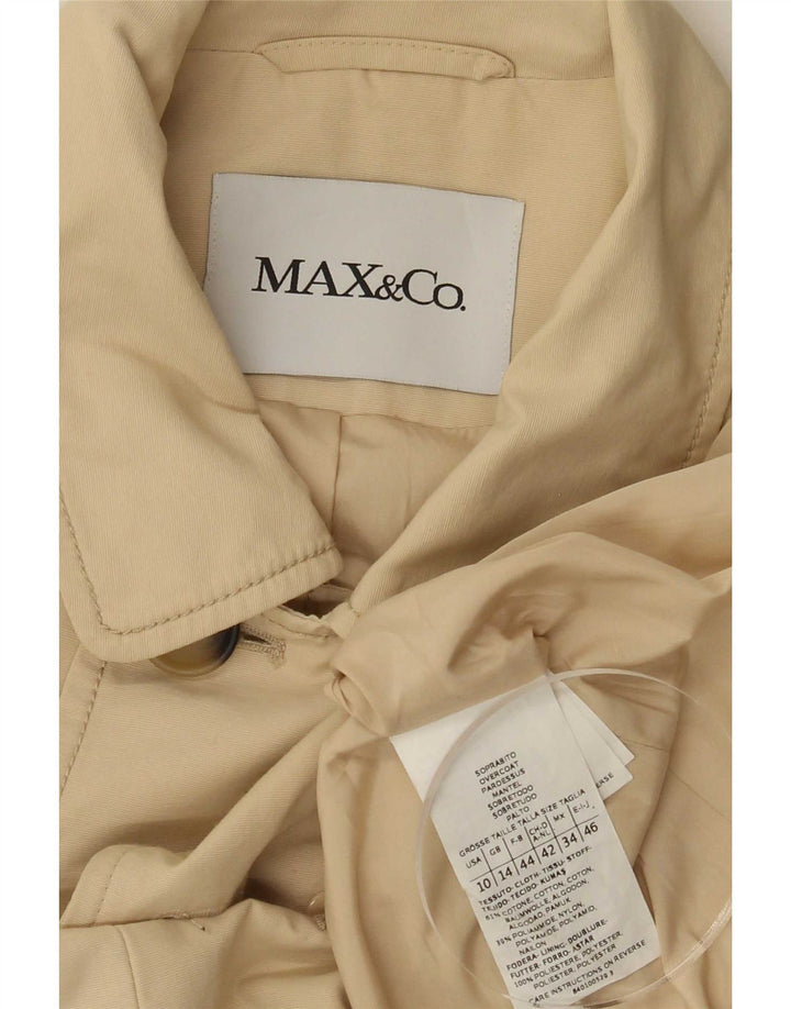 Max & Co. Caban Femme UK 14 Grand Coton Beige