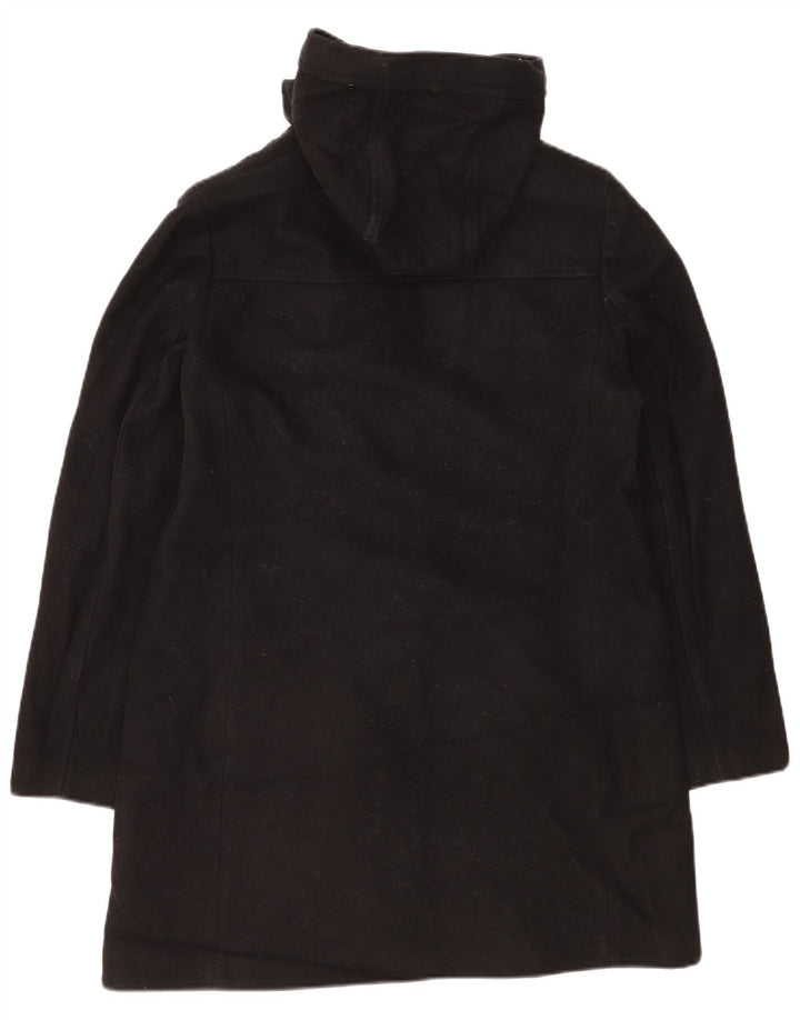 Calvin Klein Manteau à capuche pour femme UK 16 Large Laine noire