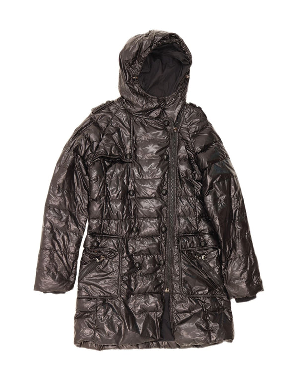 Daniele Alessandrini Manteau matelassé à capuche militaire pour femme IT 46 Large Noir