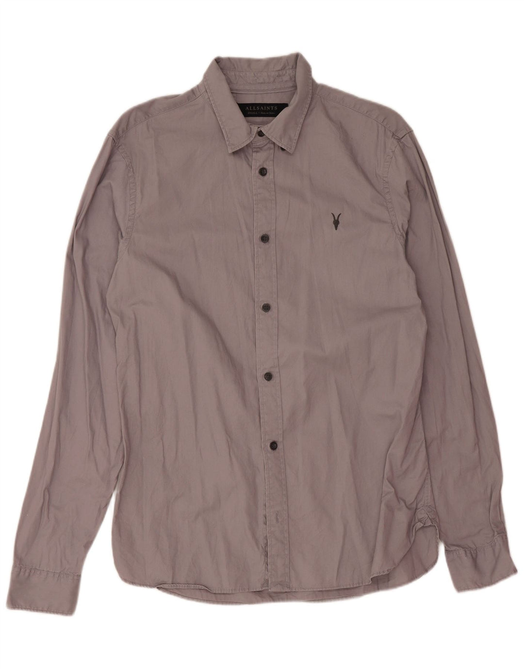 All Saints Chemise Homme Petit Gris Coton