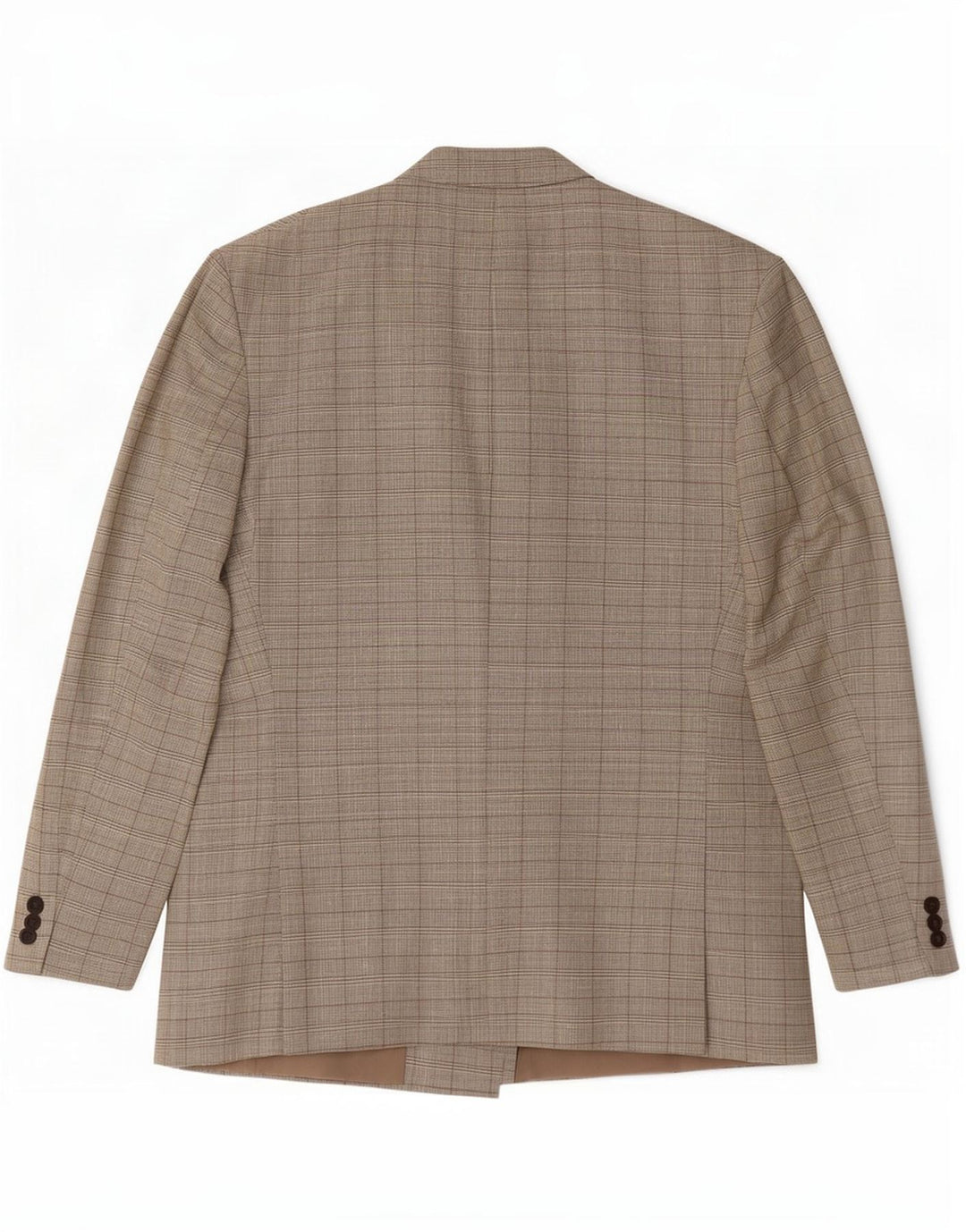 vintage Mens Double Breasted Blazer Veste UK 42 XL Vert Pied-de-poule