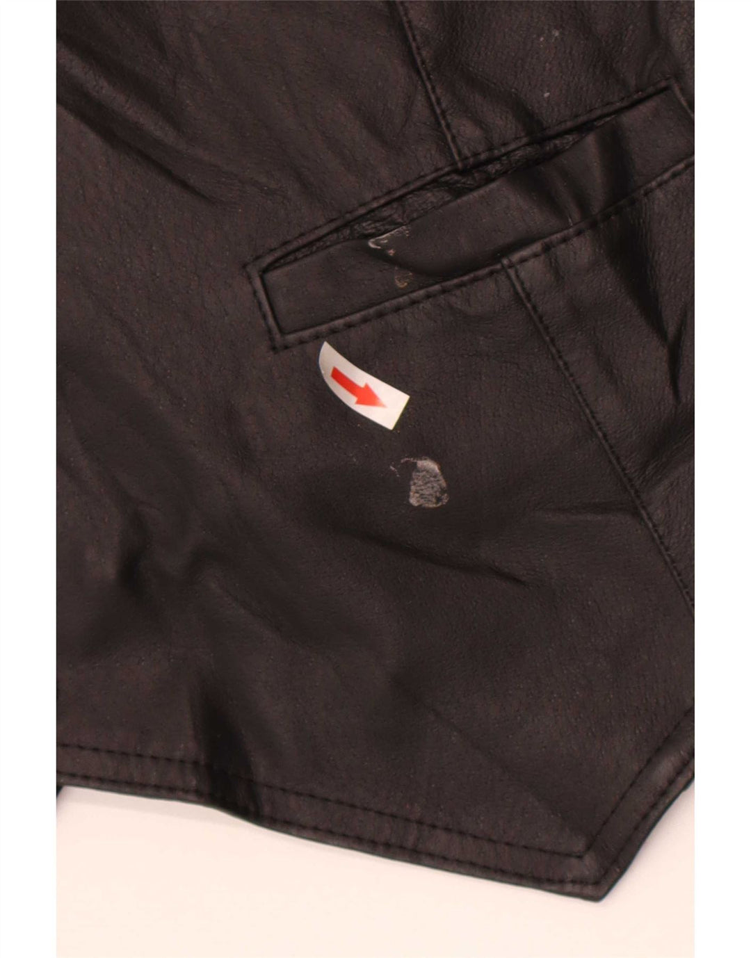 John F Gee Gilet en cuir pour homme Taille L Noir