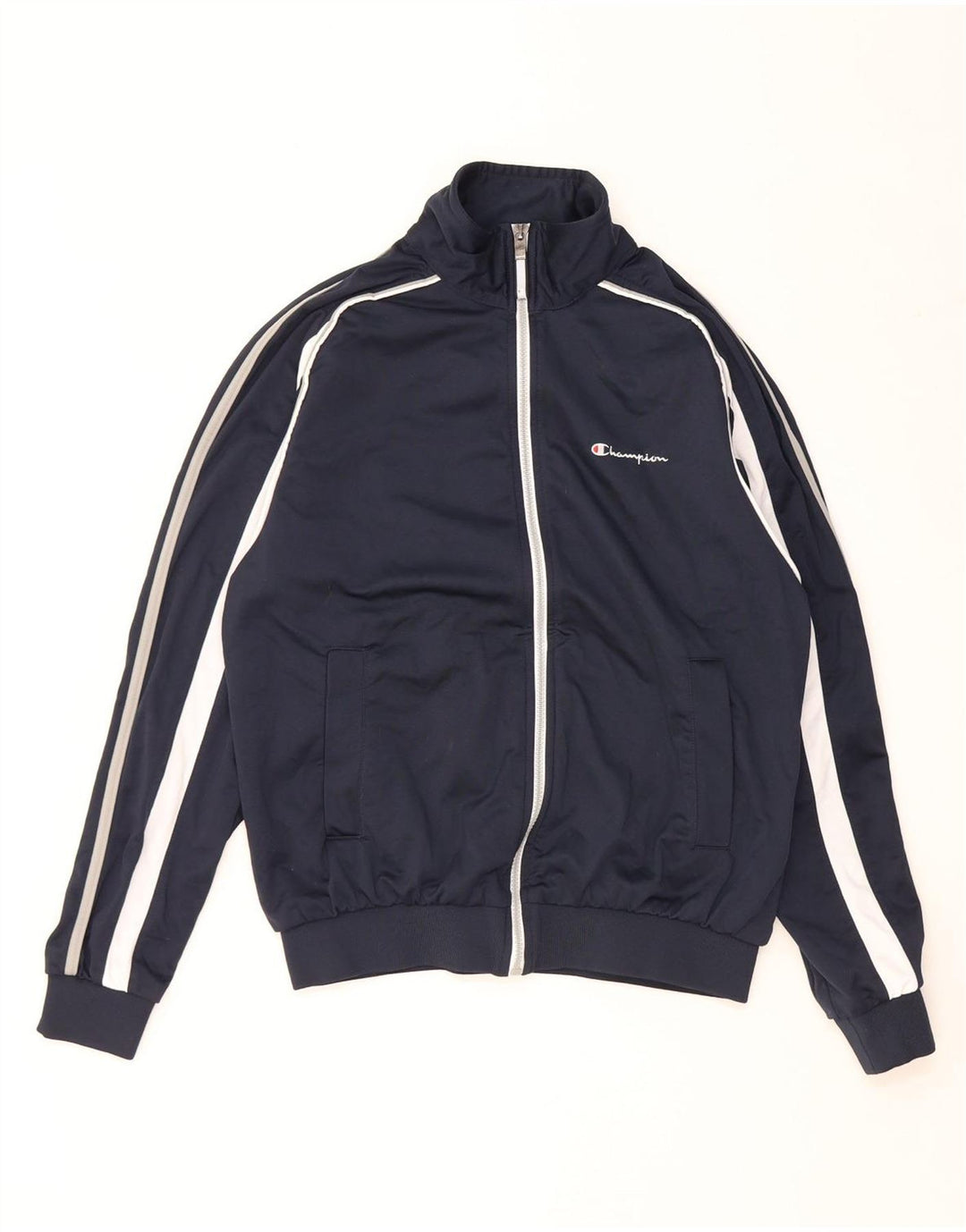 CHAMPION Veste de Survêtement Homme Bleu Marine Moyen Polyester