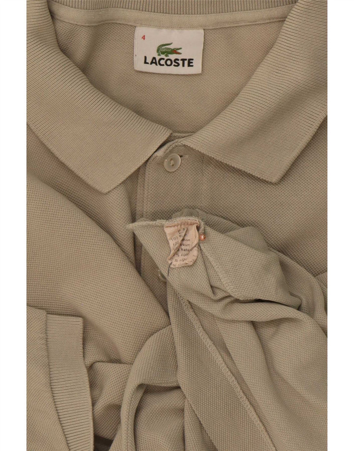 Lacoste Polo Homme Taille 4 Coton Beige Moyen
