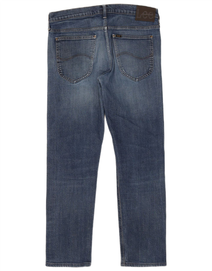 Lee Daren Jean slim avec braguette zippée pour homme W32 L29 Bleu coton