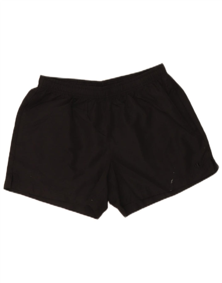 Champion Short de sport pour femme UK 14 Large Noir Polyester