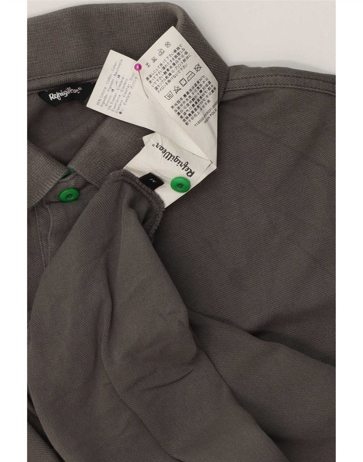 Refrigue Polo Homme Gris Moyen Coton