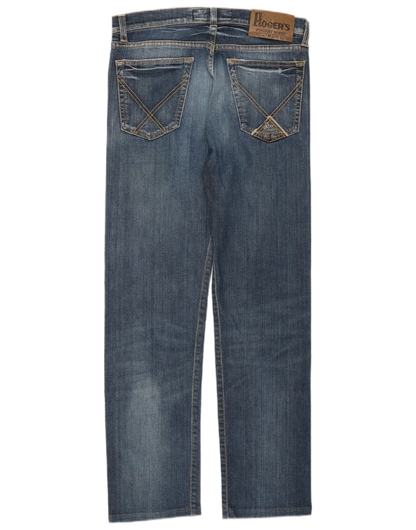 Roy Rogers Jean droit Seven Bell pour femme IT 46 Large W32 L29 Bleu Coton