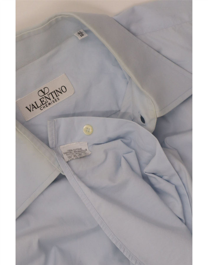Valentino Chemise Homme Taille 41 16 Grand Bleu Coton