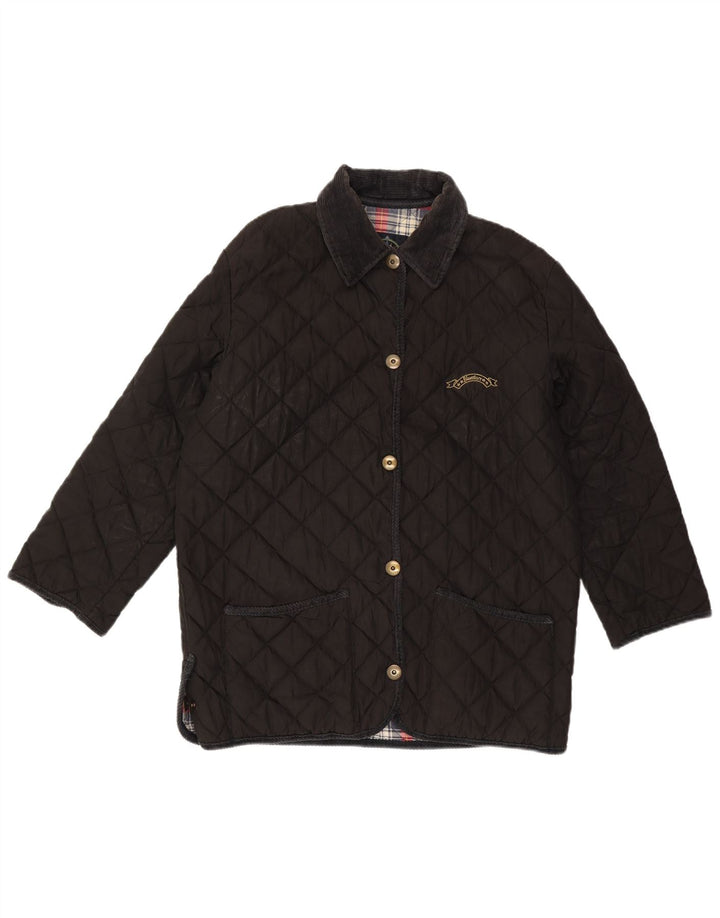 Veste matelassée femme vintage IT 48 XL Coton Noir