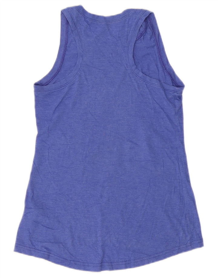 REEBOK Débardeur Femme UK 8 Small Bleu Polyester