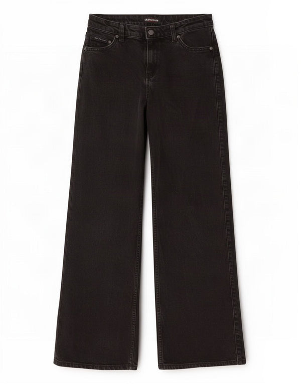Guess Jean Large Femme W26 L30 Noir Coton