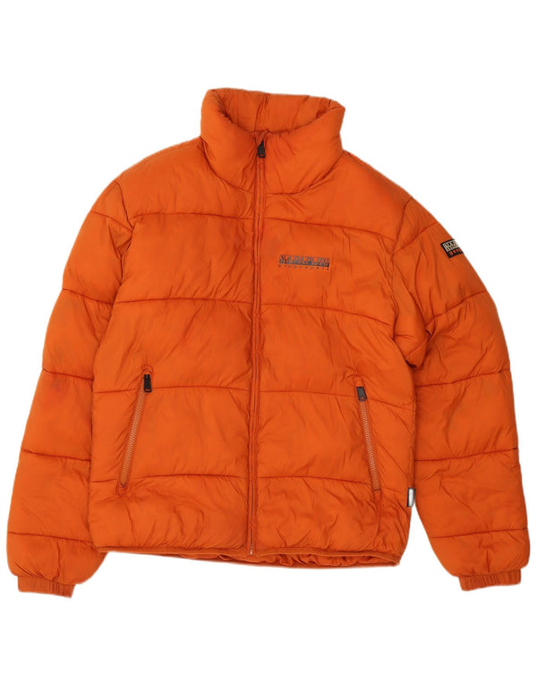 Napapijri Veste matelassée Geographic Graphic pour homme UK 36 Small Orange