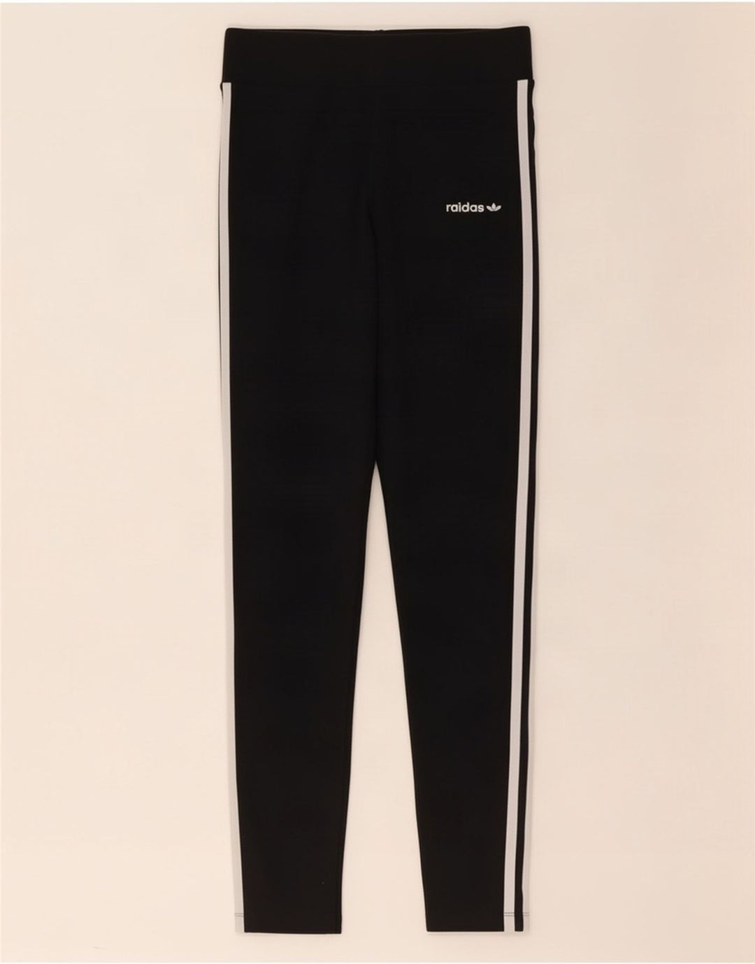 Adidas Leggings Femme UK 12 Coton Noir Moyen