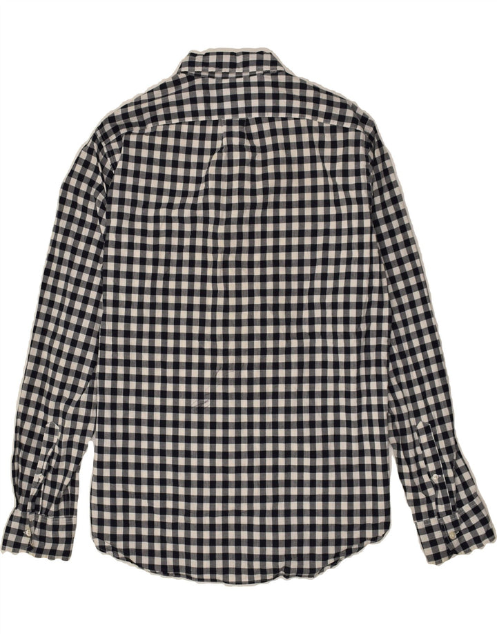 J. CREW Mens Classic Shirt Medium Black Gingham Cotton | Vintage J. Crew | Thrift | Second-Hand J. Crew | Used Clothing | Messina Hembry 