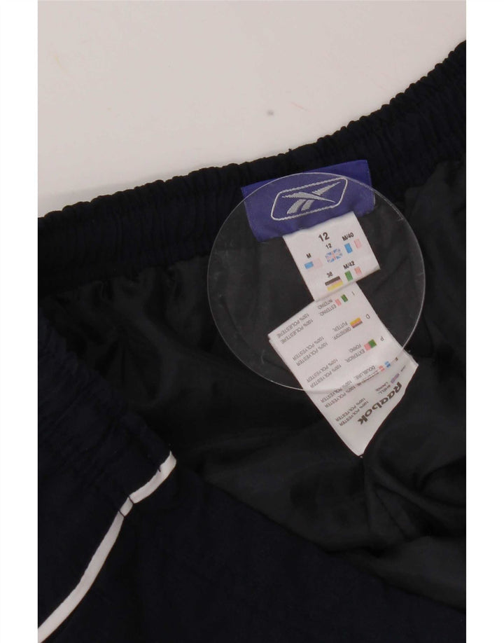 Reebok Pantalon de Survêtement Capri Femme UK 12 Bleu Marine Moyen Polyester