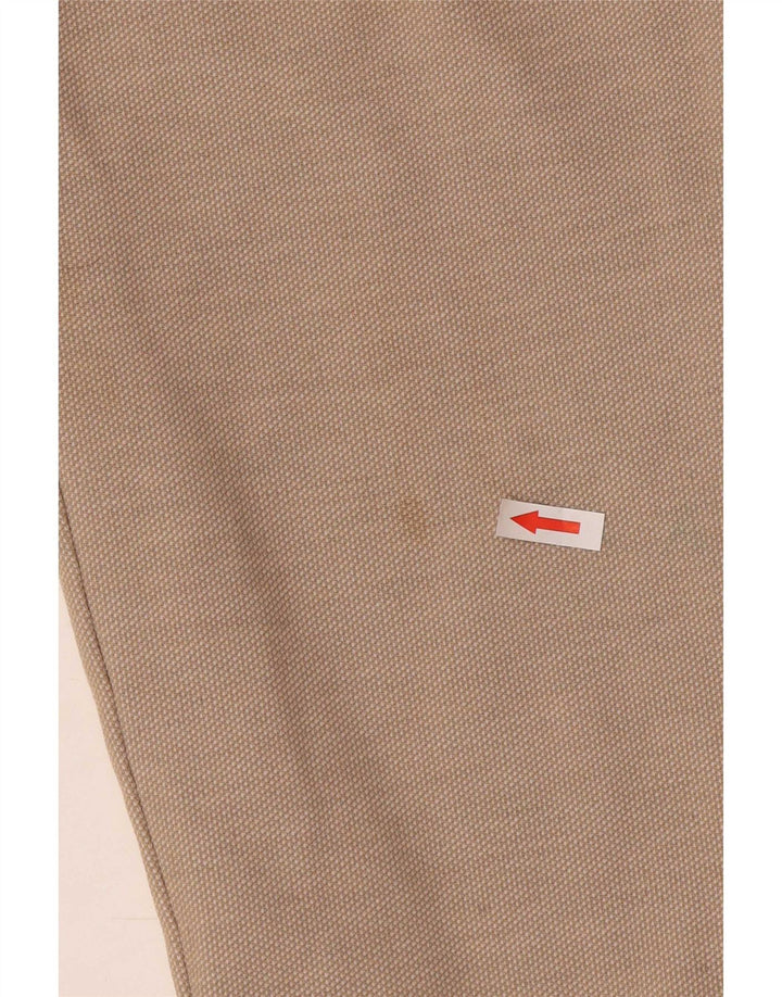Zara Pantalon court slim pour femme XL W34 L26 Beige Polyester
