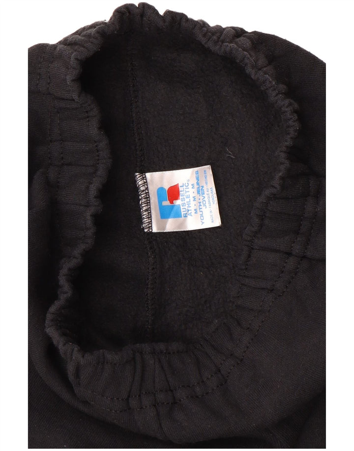 RUSSELL ATHLETIC Pantalon de Survêtement Garçon 13-14 ans Coton Noir Moyen