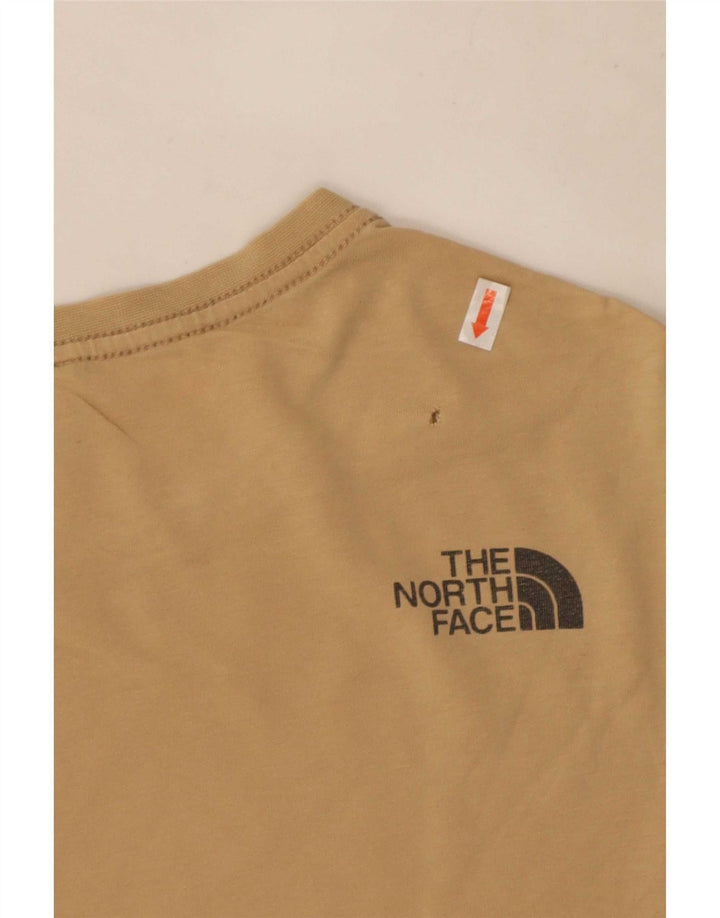 The North Face T-Shirt Graphique Homme Coton Beige Moyen