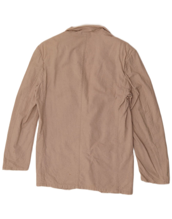Pioneer Veste blazer à 2 boutons pour homme UK 36 Petit coton beige