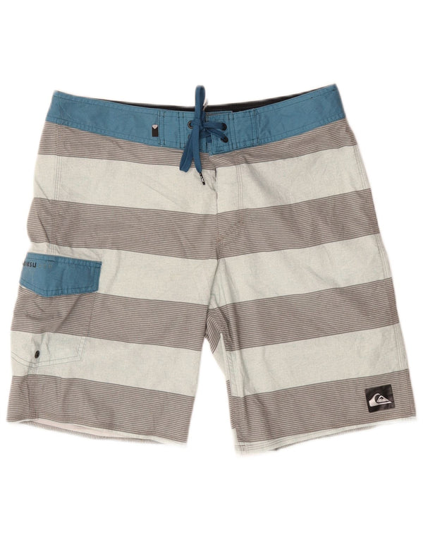 Quiksilver Short de Bain Homme Medium Multicolore Rayé Polyester