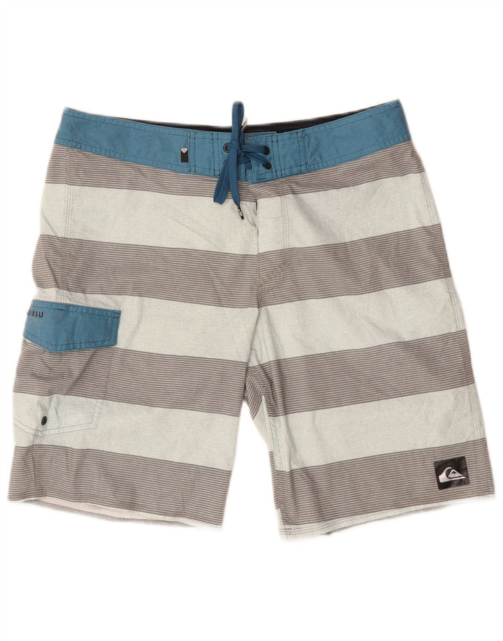 Quiksilver Short de Bain Homme Medium Multicolore Rayé Polyester
