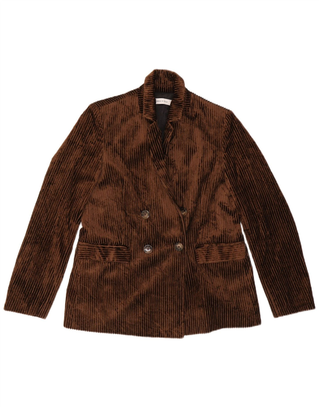 EMMA & GAIA Costume 2 pièces en velours côtelé pour femme IT 44 Medium W28 L28 Marron