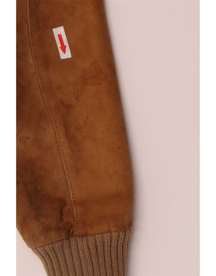 veste en daim bomber vintage pour homme IT 48 Beige moyen