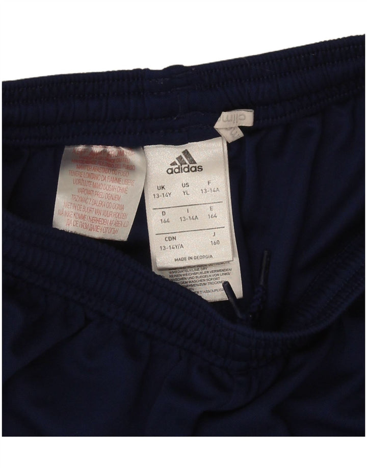 Adidas Garçon Climalite Sport Short 13-14 ans Bleu Marine Polyester